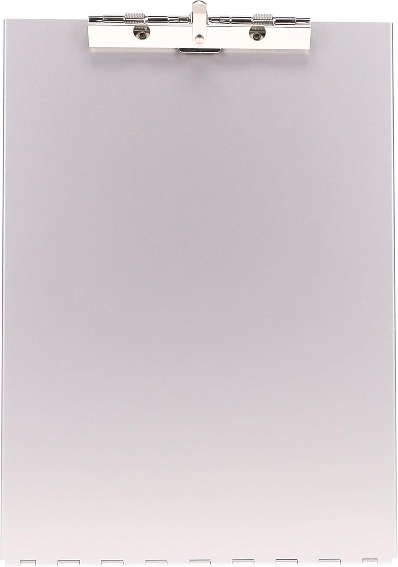 Saunders Slim Metal Clipboard with Storage, Silver Single Layer Nursing Clipboard Folio, Letter Size Paper Organizer, Steel Clip with Locking Latch, Form Holder for Office, School & Work - Made in USA - Image 3